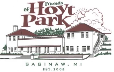 Friends of Hoyt Park logo with illustration of Hoyt Park pavilion
